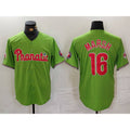 Philadelphia Phillies #16 Brandon Marsh Green HOLBERT With Patch Stitched Cool Base Jersey