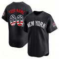 Custom New York Yankees Navy HOLBERT USA 250 Fourth of July Limited Stitched Jersey