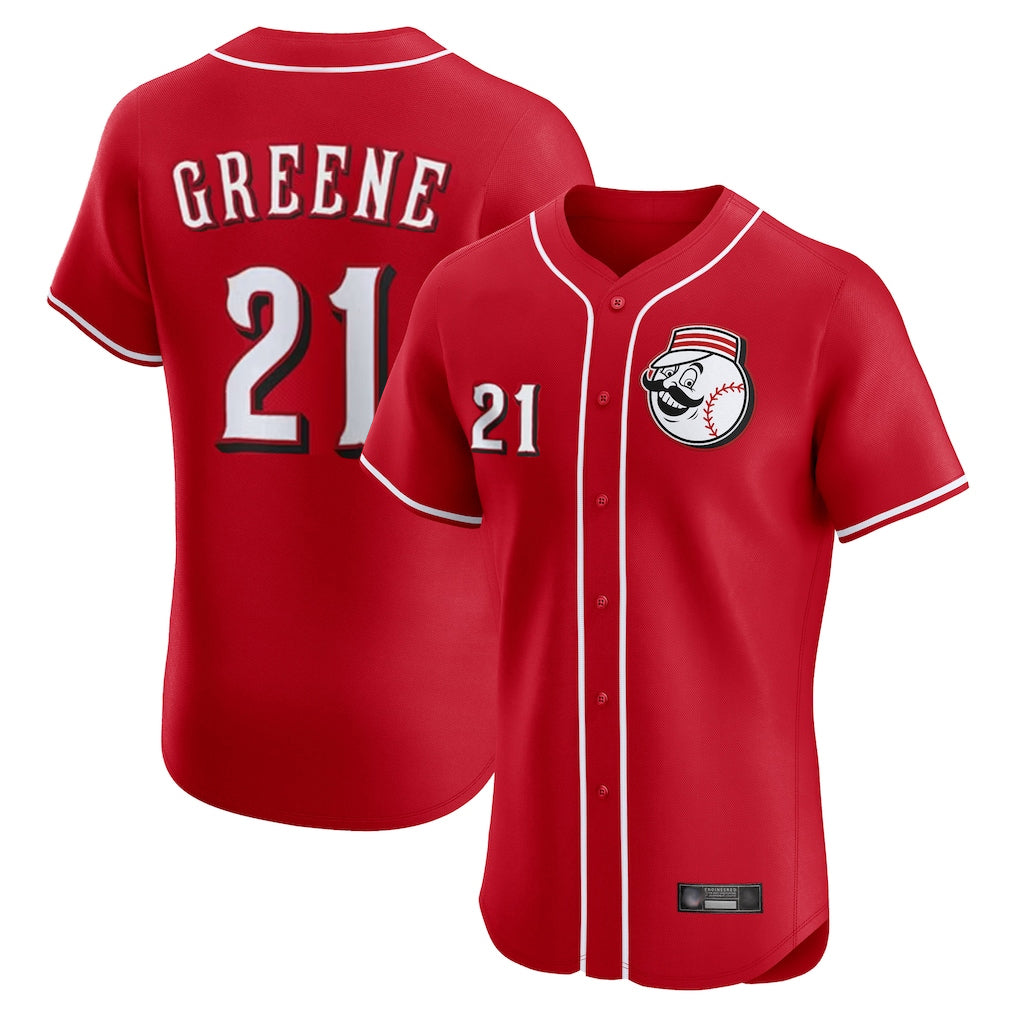 Cincinnati Reds #21 Hunter Greene Player Red HOLBERT Limited Elite Home Game Stitched Jerseys