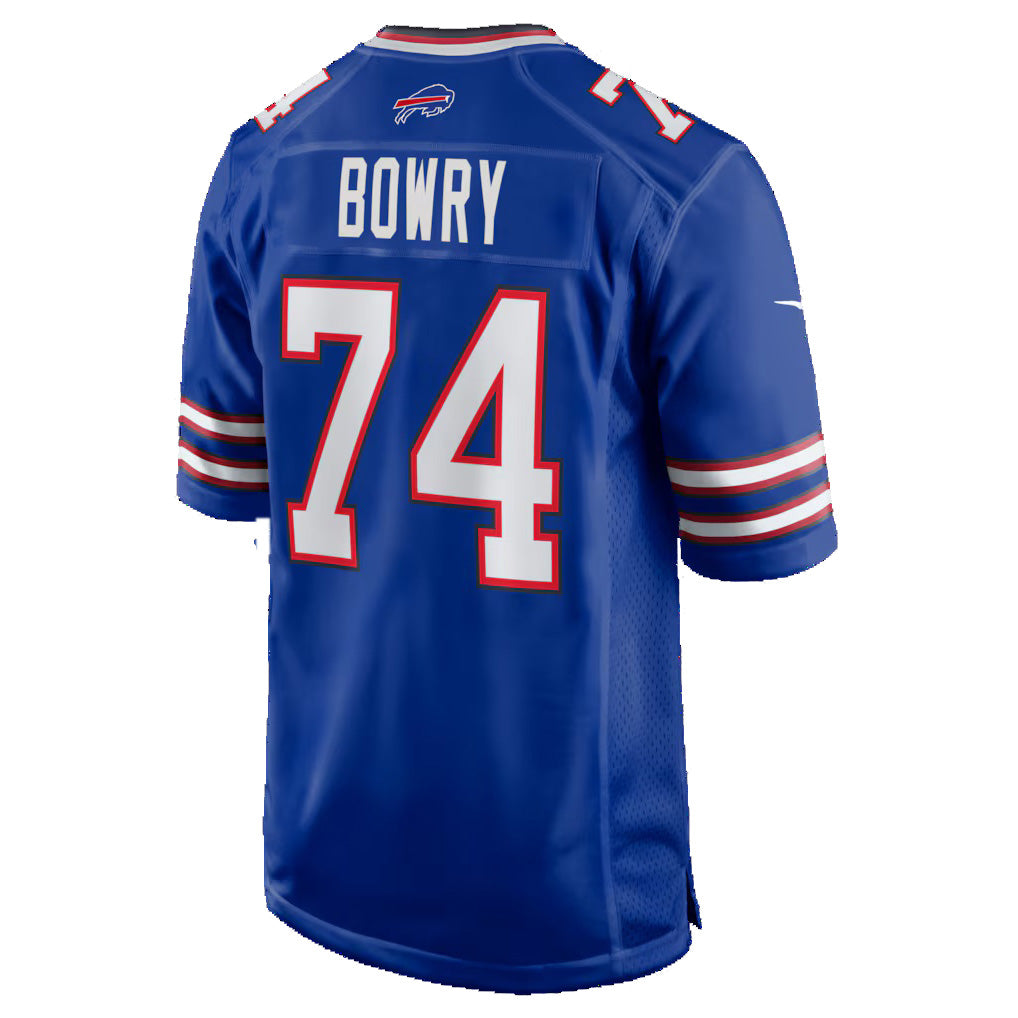 B.Bills #74 Jude Bowry Royal HOLBERT Team Game Jersey