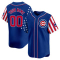 Custom Chicago Cubs 2024 Independence Day Vapor Premier Limited Jersey ¨C Royal HOLBERT