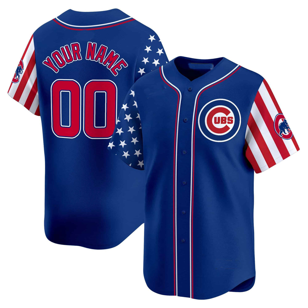 Custom Chicago Cubs 2024 Independence Day Vapor Premier Limited Jersey ¨C Royal HOLBERT