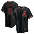 Arizona Diamondbacks #8 James McCann Player Black HOLBERT Limited Home Stitched Jerseys