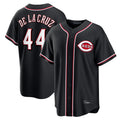 Cincinnati Reds #44 Elly De La Cruz Player Black HOLBERT Fashion Out Home Game Stitched Jerseys