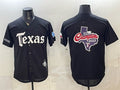 Texas Rangers Team Big Logo Black HOLBERT Gothic Mexico 2025 Vapor Premier Limited Stitched Jersey