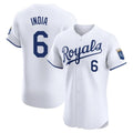Kansas City Royals #6 Jonathan India Player White HOLBERT Alt Limited Elite Home Stitched Jerseys