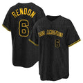 Los Angeles Angels #6 Anthony Rendon Player Black HOLBERT Snake Skin City Game Home Stitched Jerseys