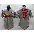 St. Louis Cardinals #5 Albert Pujols Grey HOLBERT Stitched Cool Base Jersey