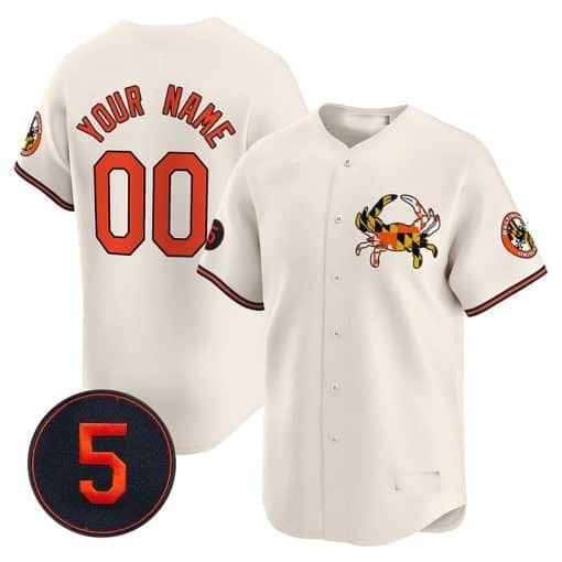 Custom Baltimore Orioles Robinson Patch Vapor Premier Limited Jersey V3 ¨C All Stitched-Cream HOLBERT