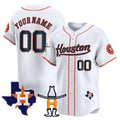 Custom Houston Astros Houston Rodeo Patch Vapor Premier Limited Jersey ¨C White 2 HOLBERT