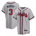 Atlanta Braves #3 Dale Murphy Player Gray HOLBERT Home Game Stitched Jerseys