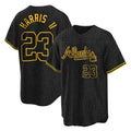 Atlanta Braves #23 Michael Harris II Player Black HOLBERT Snake Skin City Home Game Stitched Jerseys