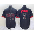 Cincinnati Reds #9 Joe Burrow Number Black HOLBERT 2023 City Connect Cool Base Stitched Jersey