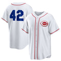 Cincinnati Reds #42 Jackie Robinson White HOLBERT Home 2025 Day Replica Jersey