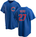 Chicago Cubs #27 Seiya Suzuki Royal HOLBERT Cool Base Stitched Jersey