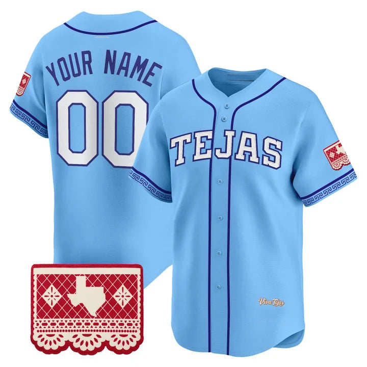 Custom Texas Rangers Blue HOLBERT 2026 City Connect Vapor Premier Limited Jersey - All Stitched