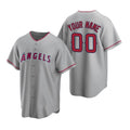 Custom Los Angeles Angels Gray HOLBERT Stitched Cool Base Road Jersey