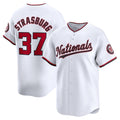 Washington Nationals #37 Stephen Strasburg White HOLBERT Home Limited Player Jersey
