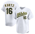 Oakland Athletics #16 Nick Kurtz White HOLBERT 2024 Home Limited Stitched Jersey