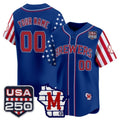 Custom Milwaukee Brewers America 250 Edition Vapor Premier Limited Royal HOLBERT Stitched Jerseys