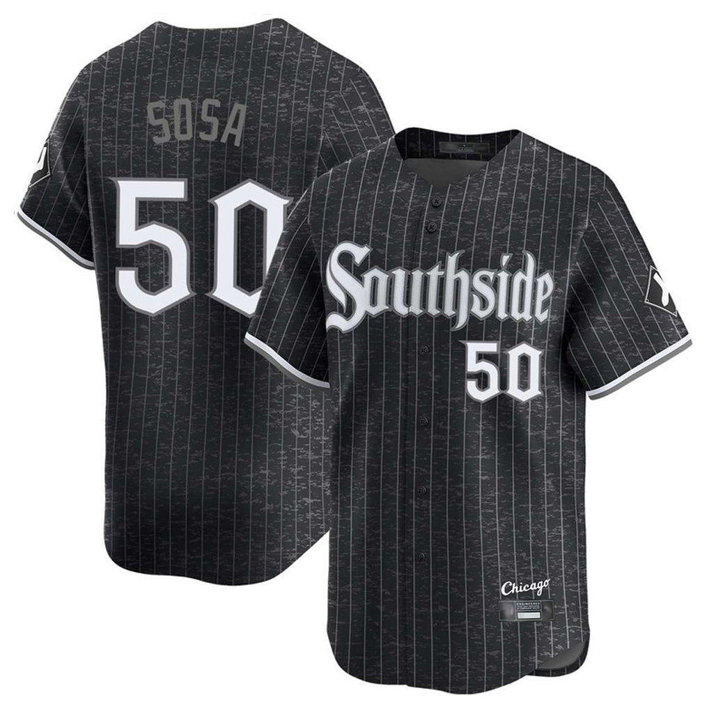 Chicago White Sox #50 Lenyn Sosa Player Black HOLBERT City Connect Limited Home Stitched Jerseys