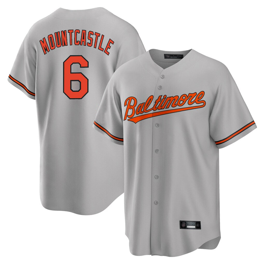 Baltimore Orioles #6 Ryan Mountcastle Player Gray HOLBERT Home Game Stitched Jerseys