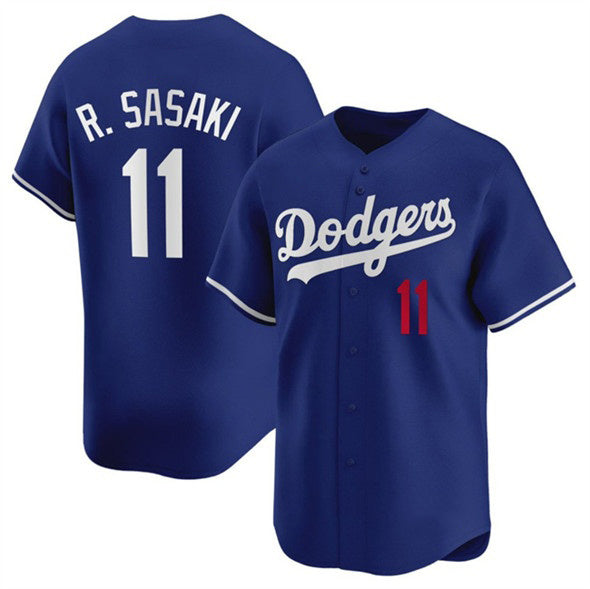 Los Angeles Dodgers #11 Roki Sasaki Royal HOLBERT 2025 Alternate Limited Stitched Jersey