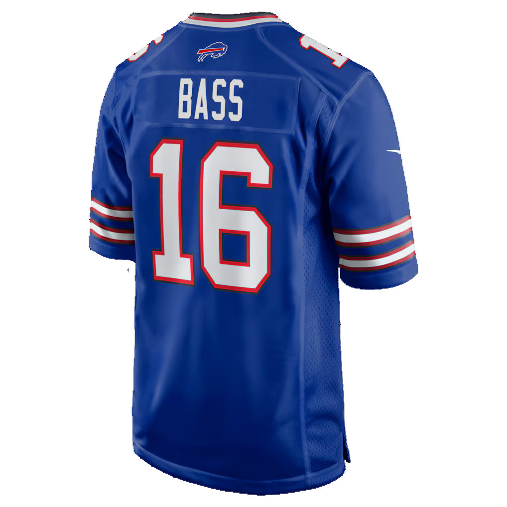 B.Bills #16 Tyler Bass Royal HOLBERT Team Game Jersey