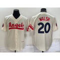 Los Angeles Angels #20 Jared Walsh Cream HOLBERT 2022 City Connect Cool Base Stitched Jersey