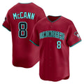 Arizona Diamondbacks #8 James McCann Player Red HOLBERT Limited Home Game Stitched Jerseys