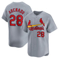 St. Louis Cardinals #28 Nolan Arenado Gray HOLBERT Away Limited Player Jersey