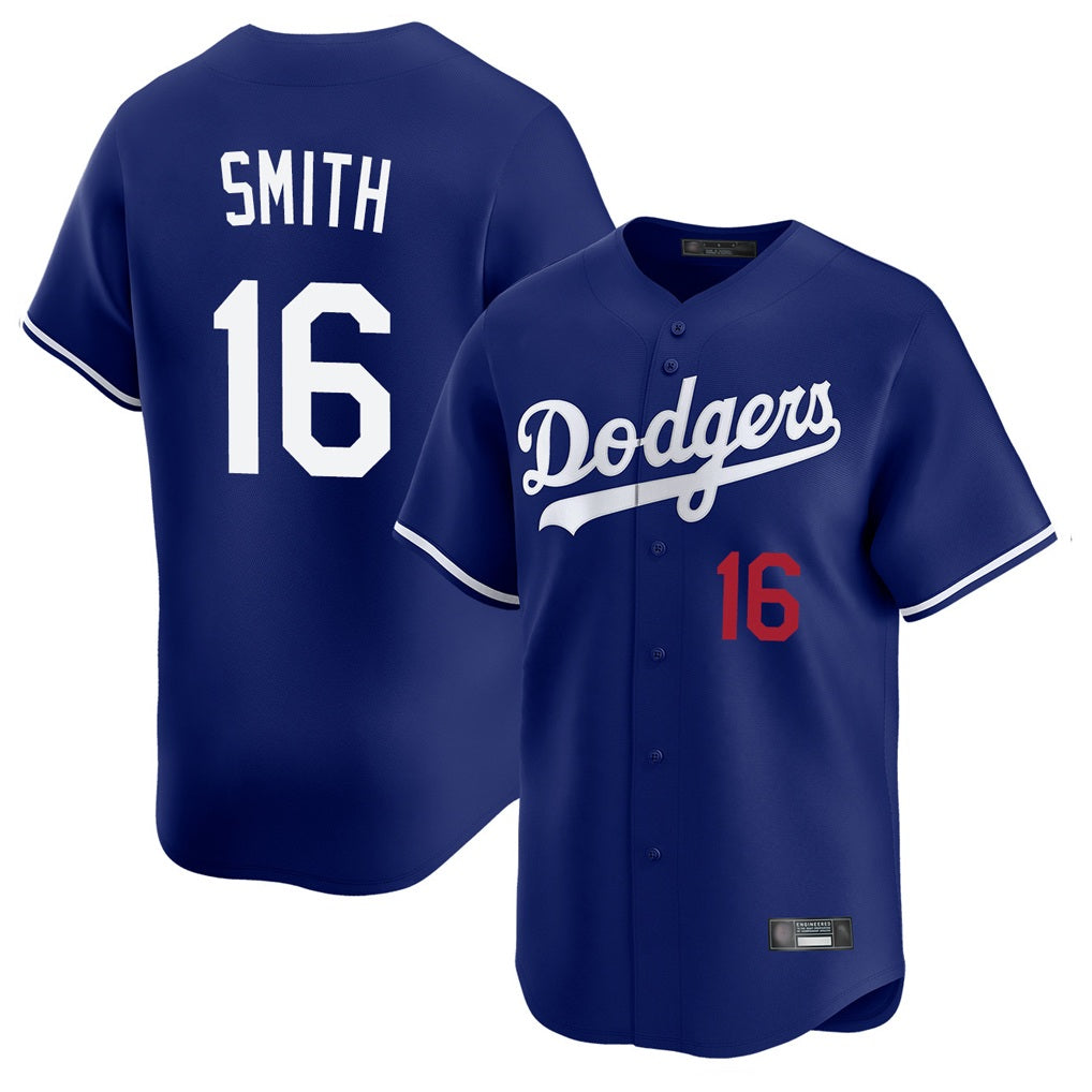 Los Angeles Dodgers #16 Will Smith Player Royal HOLBERT Limited Home Stitched Jerseys