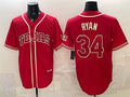 Texas Rangers #34 Nolan Ryan Red HOLBERT 2026 City Connect Stadium Stitched Jersey