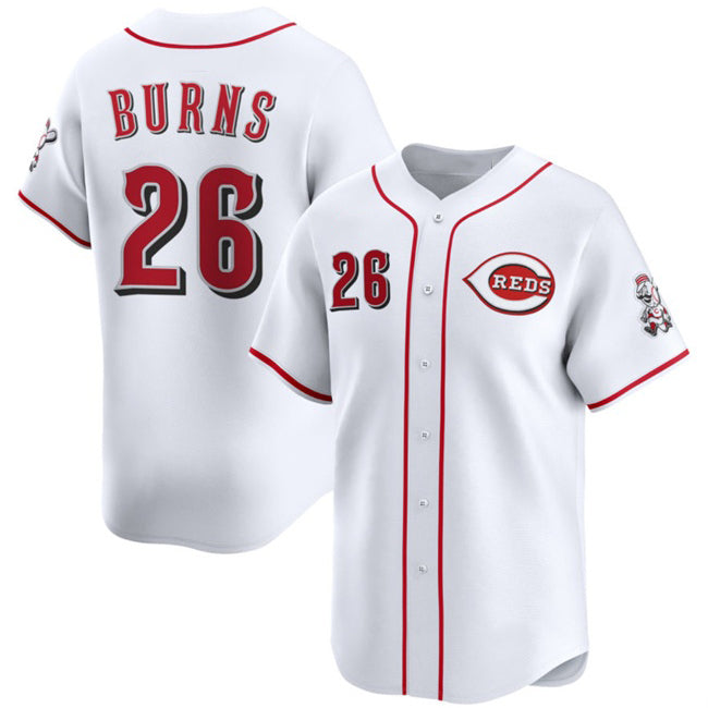 Cincinnati Reds #26 Chase Burns White HOLBERT Home Limited Stitched Jersey