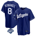 Los Angeles Dodgers #8 Enrique Hern¨¢ndez Player Royal HOLBERT World Series Meet Game Stitched Jerseys