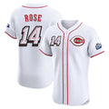 Cincinnati Reds #14 Pete Rose Player White HOLBERT Speedway Classic Limited Elite Home Stitched Jerseys