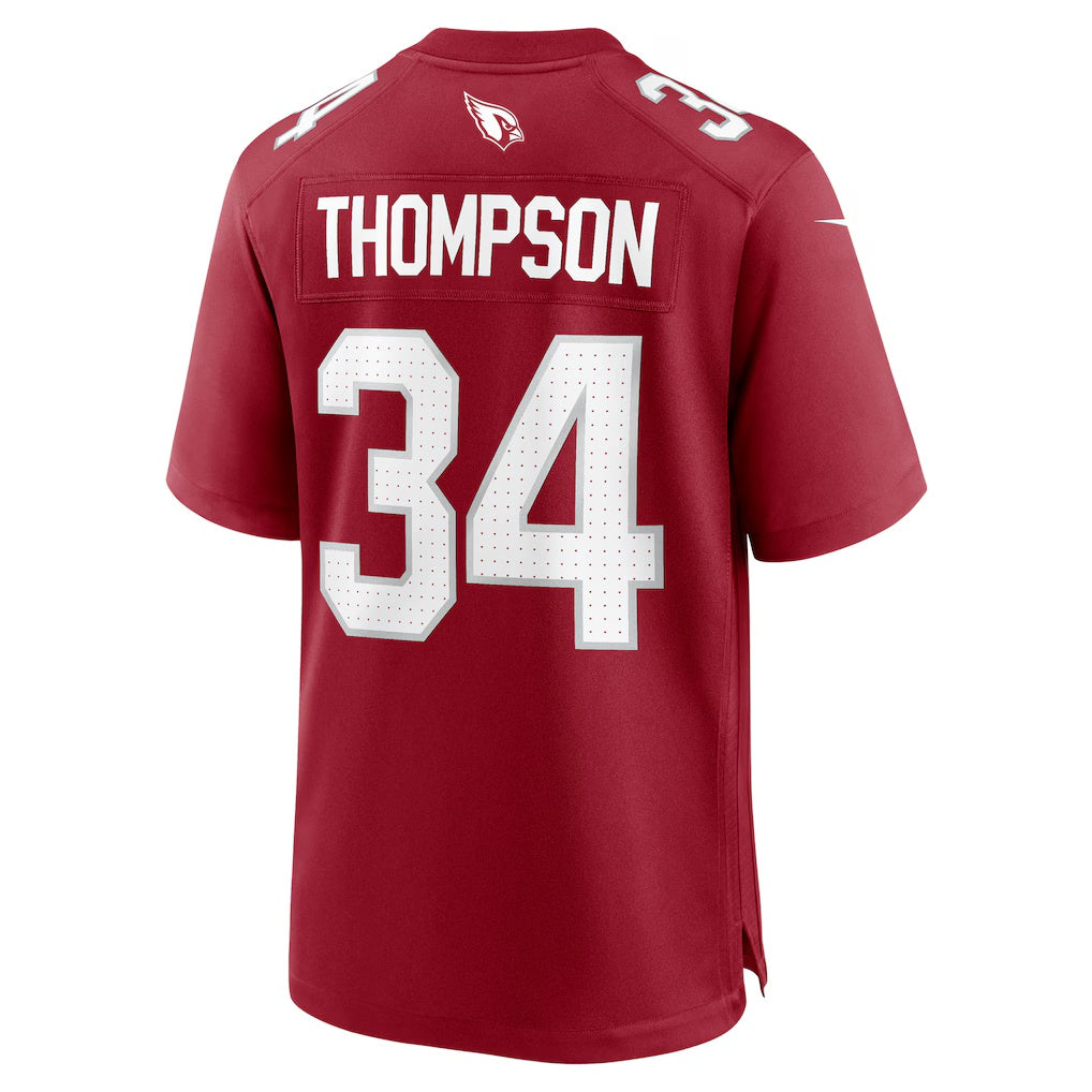 A.Cardinals #34 Jalen Thompson Cardinal HOLBERT Team Game Jersey