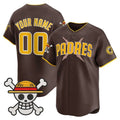 Custom San Diego Padres x One Piece Brown HOLBERT Vapor Premier Limited Jersey - Stitched
