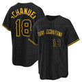 Los Angeles Angels #18 Nolan Schanuel Player Black HOLBERT Snake Skin City Game Home Stitched Jerseys