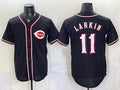 Cincinnati Reds #11 Barry Larkin 2026 Fashion Replica Black HOLBERT Out Stitched Jersey