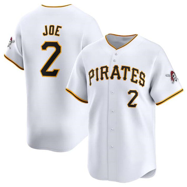 Pittsburgh Pirates #2 Connor Joe White HOLBERT Home Limited Stitched Jersey
