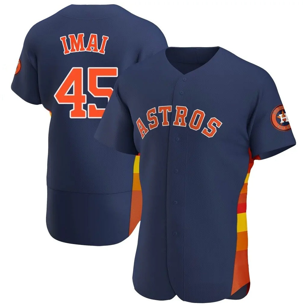 Houston Astros #45 Tatsuya Imai Player Navy HOLBERT Home Limited Elite Stitched Jerseys