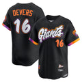 San Francisco Giants #16 Rafael Devers Black HOLBERT 2025 City Connect Limited Player Jersey