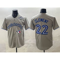 Toronto Blue Jays #22 Ernie Clement Grey HOLBERT 2025 World Series Cool Base Stitched Jersey