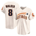 Houston Astros #8 Christian Walker Player Cream HOLBERT Throwback Cooperstown Collection Limited Stitched Jerseys