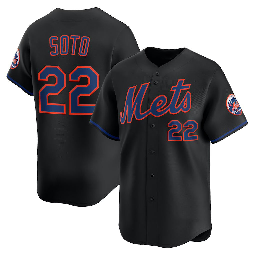 New York Mets #22 Juan Soto Black HOLBERT Alternate Limited Player Jersey