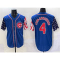 Chicago Cubs #4 Pete Crow-Armstrong Royal HOLBERT 2025 Independence Day Vapor Premier Limited Stitched Jersey