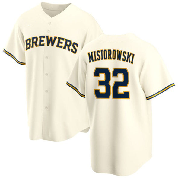Milwaukee Brewers #32 Jacob Misiorowski Cream HOLBERT 2025 Stitched Jersey