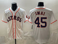 Houston Astros #45 Tatsuya Imai White HOLBERT Cool Base Stitched Jersey