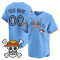 Custom Toronto Blue Jays x One Piece Blue HOLBERT Vapor Premier Limited Jersey - Stitched